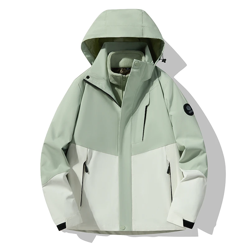 冲锋衣外套男2025新款三合一高级感防风防美式户外男士防风夹克
