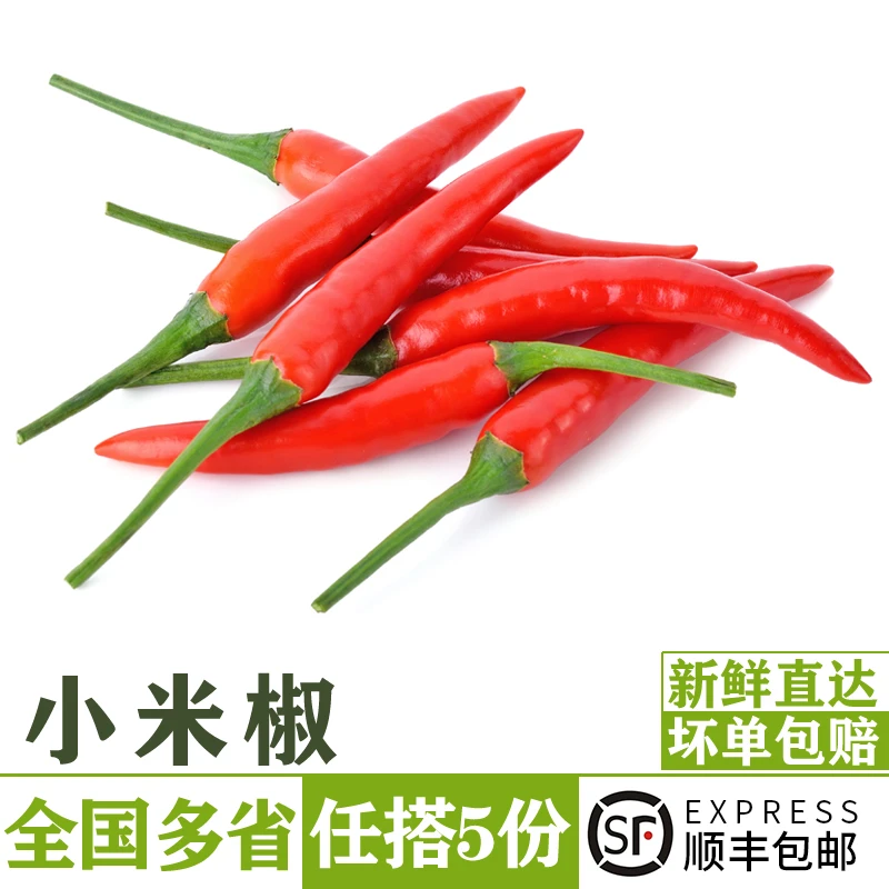 小米辣椒100-250g 新鲜蔬菜红辣椒特辣四川朝天椒小线椒