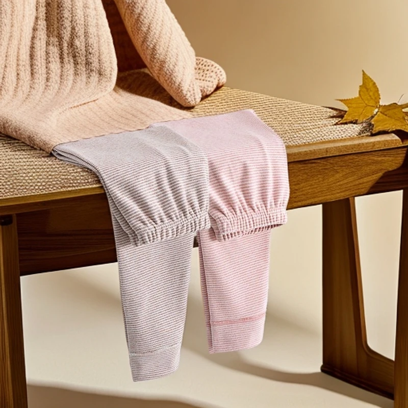 【加厚德绒】A类日系2条无痕秋裤女童保暖裤男童内穿打底裤秋冬发热