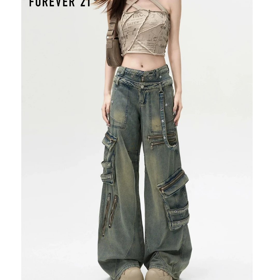 霞姐自留设计款工装裤