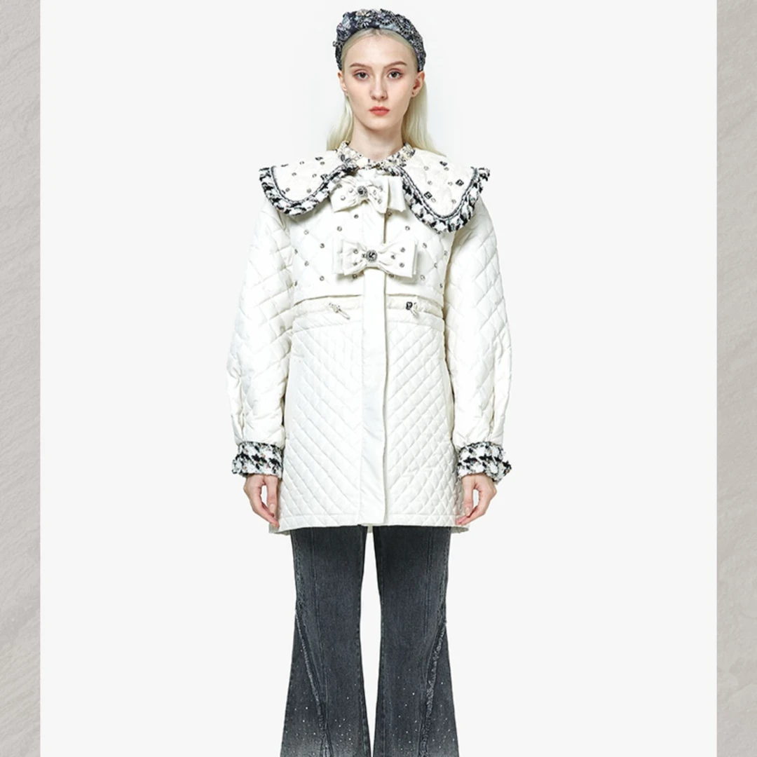 LULUALWAYS新款甜美小香风轻奢高级感羽绒服