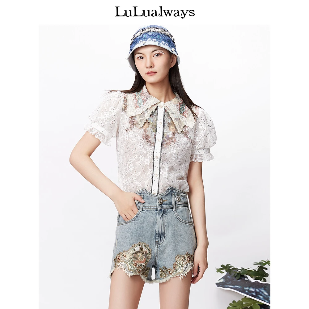 【高高甄选】LULUALWAYS泡泡袖设计感双领衬衫