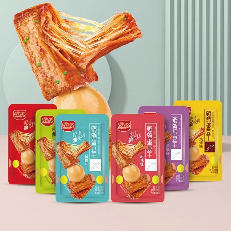 豆多奇鹌鹑蛋豆干美味休闲零食麻辣小吃素肉豆腐干小包装散装称重