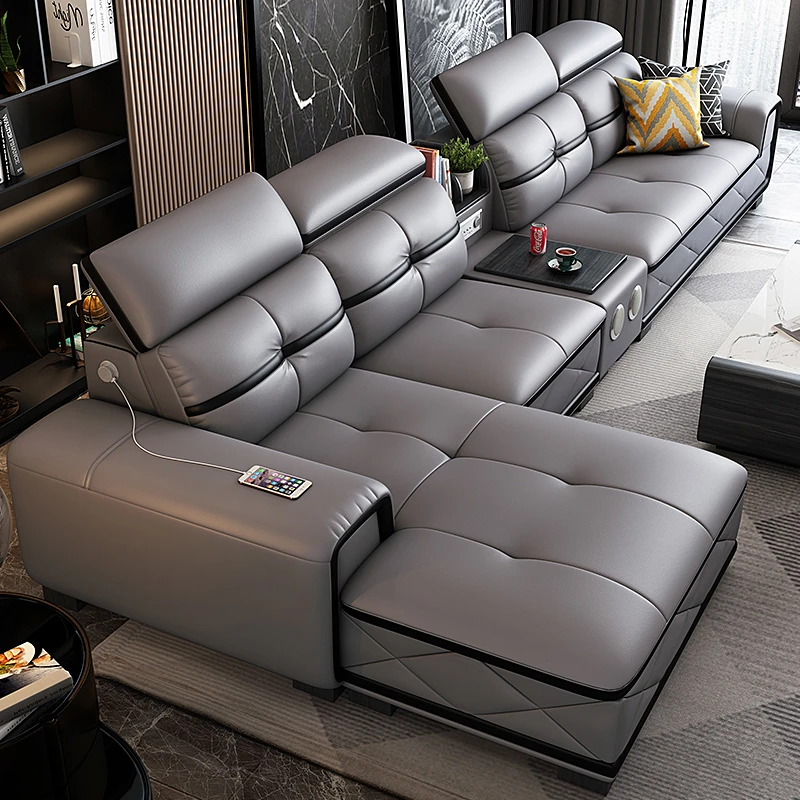 2.8米-5米头等舱真皮沙发头层牛皮客厅家用组合现代简约家具皮艺