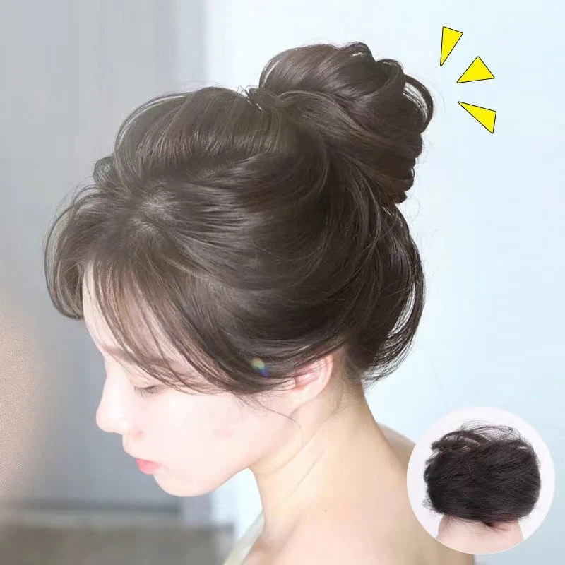 非金属婚庆饰品 丸子头假发圈自然蓬松仿真一对(彬彬老师专属）