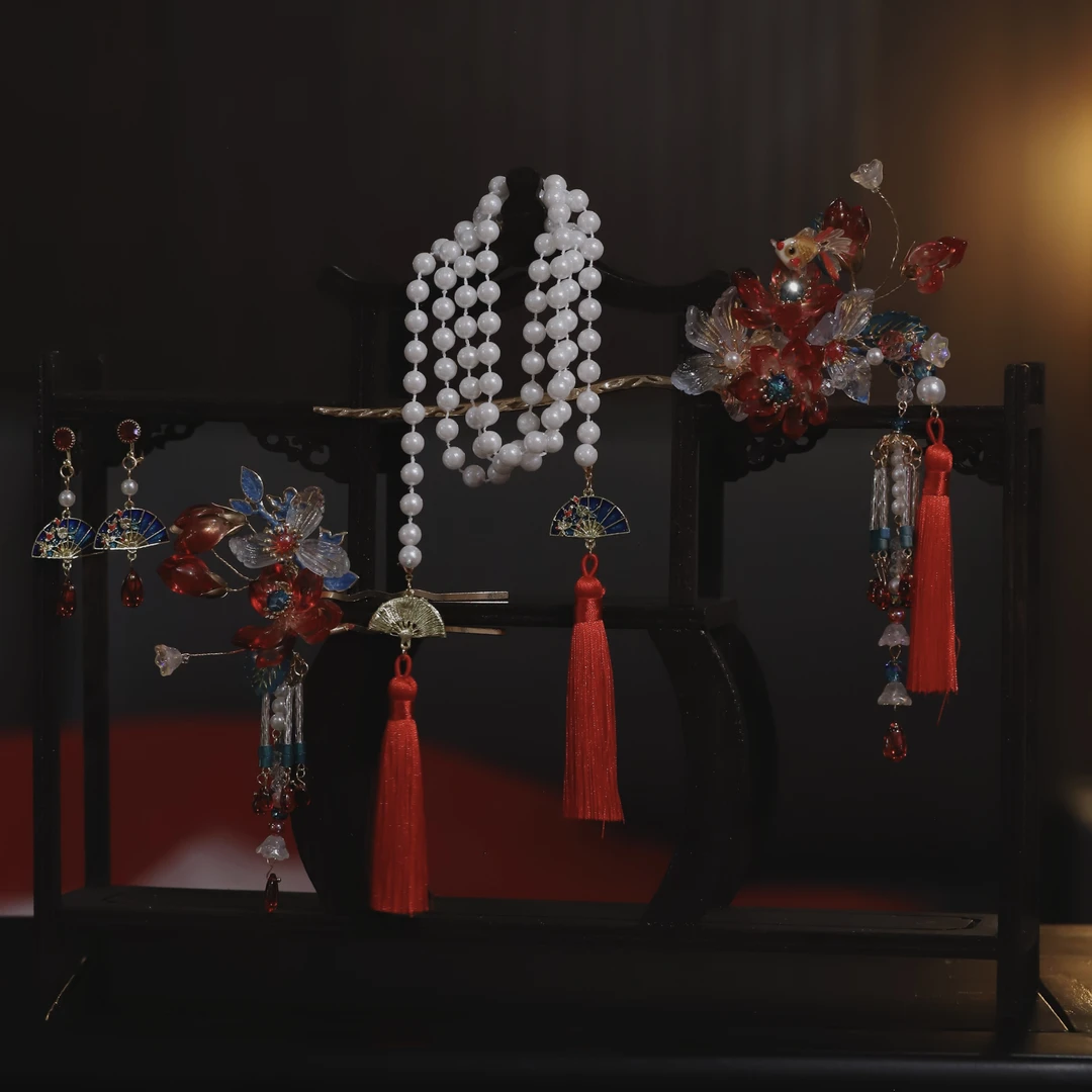 新中式小众精美新娘饰品爆款140