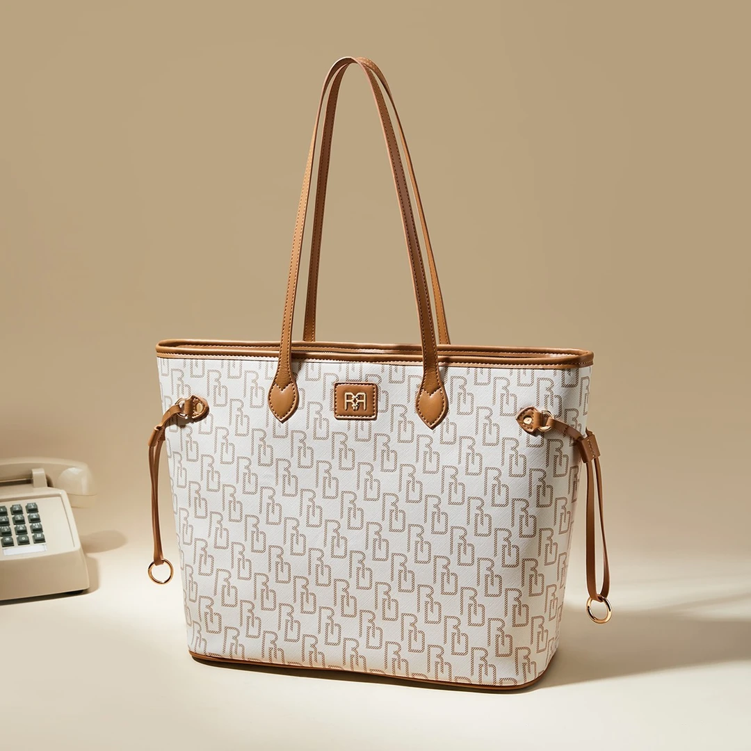 红蜻蜓新款RD时尚百搭托特手提单肩包女士通勤包大容量包包C