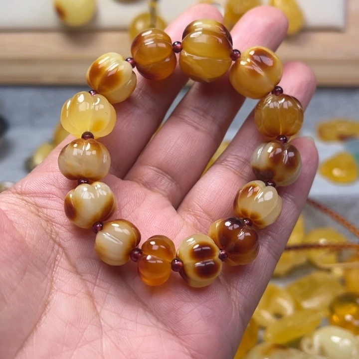 蜜蜡颈饰未镶嵌蜜蜡
