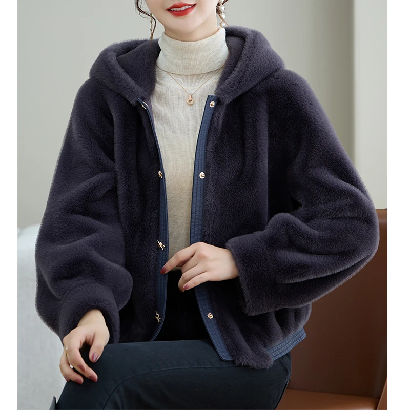 冬季轻奢保暖阔太太时尚外套新款高端气质短外套2641