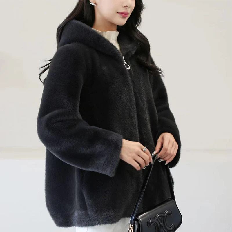 【玲玲专属】冬季轻奢女装时尚短款外套新款高端洋气宽松上衣K974