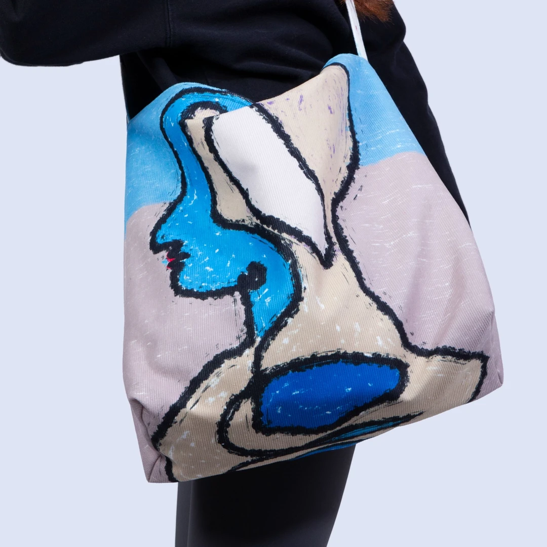 无则艺A4201时尚印花单肩防水便携佛系斜挎包