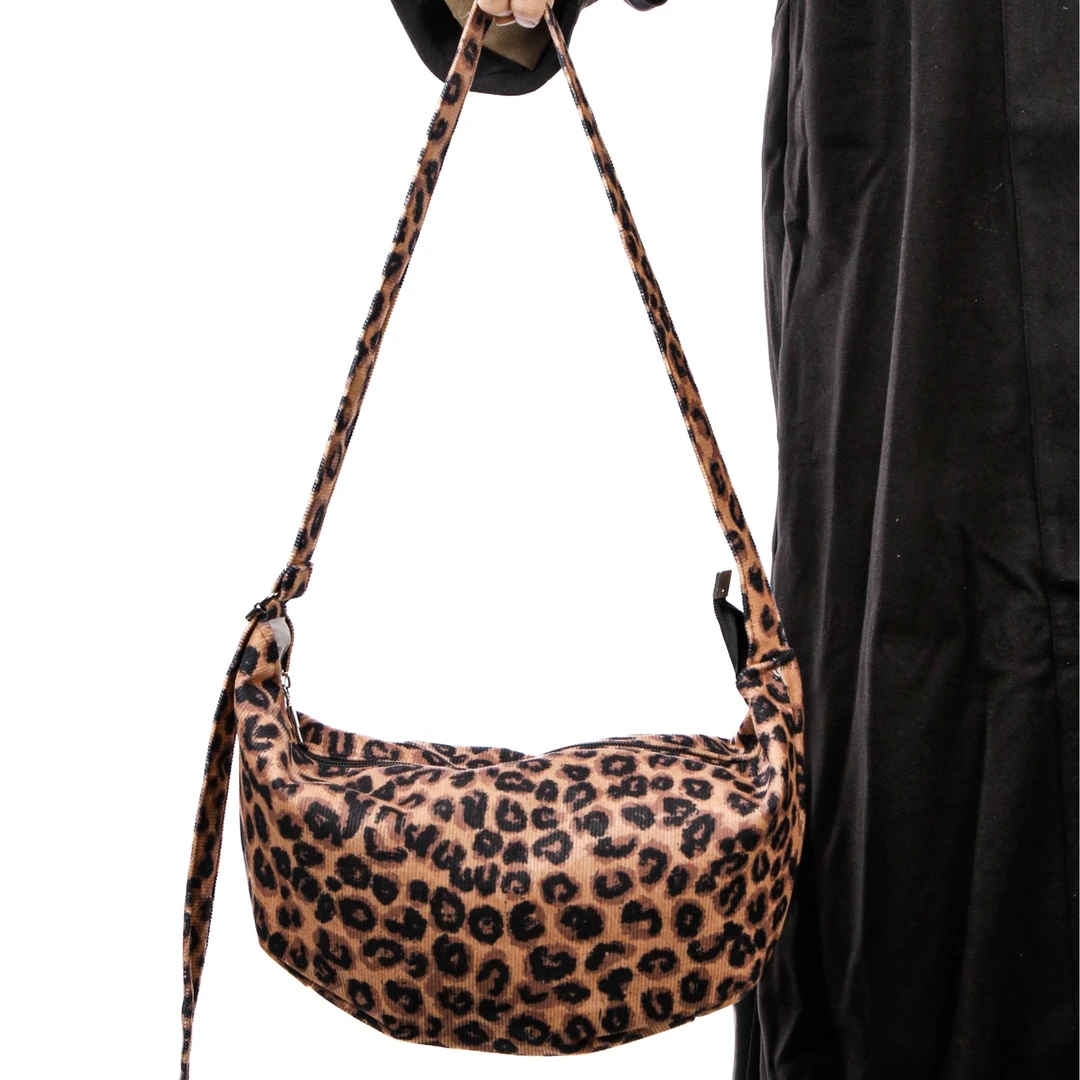 无则艺【饺子包】这家的布包很艺术I原创印花多通用豹纹单肩包