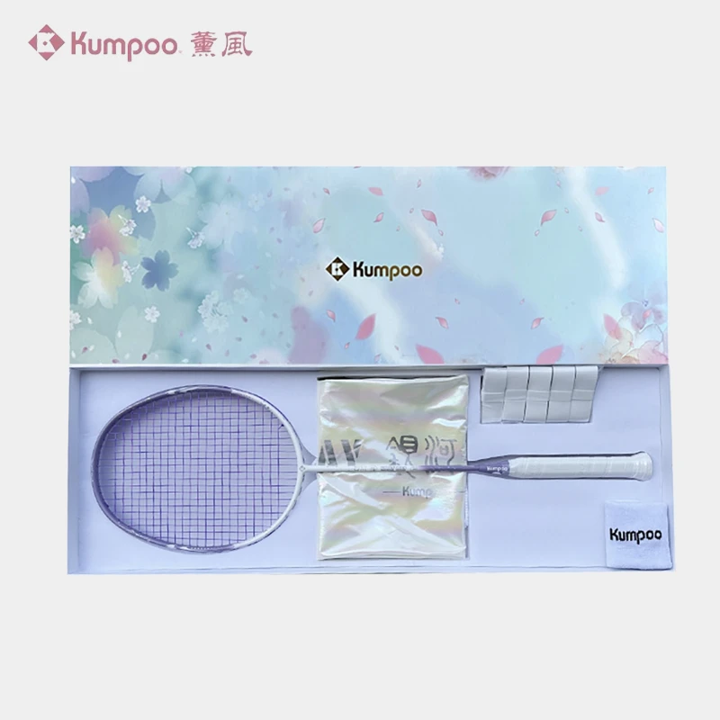 KUMPOO/薰风羽毛球拍礼盒节日、生日送礼首选樱花款/龙宝款/黑金款