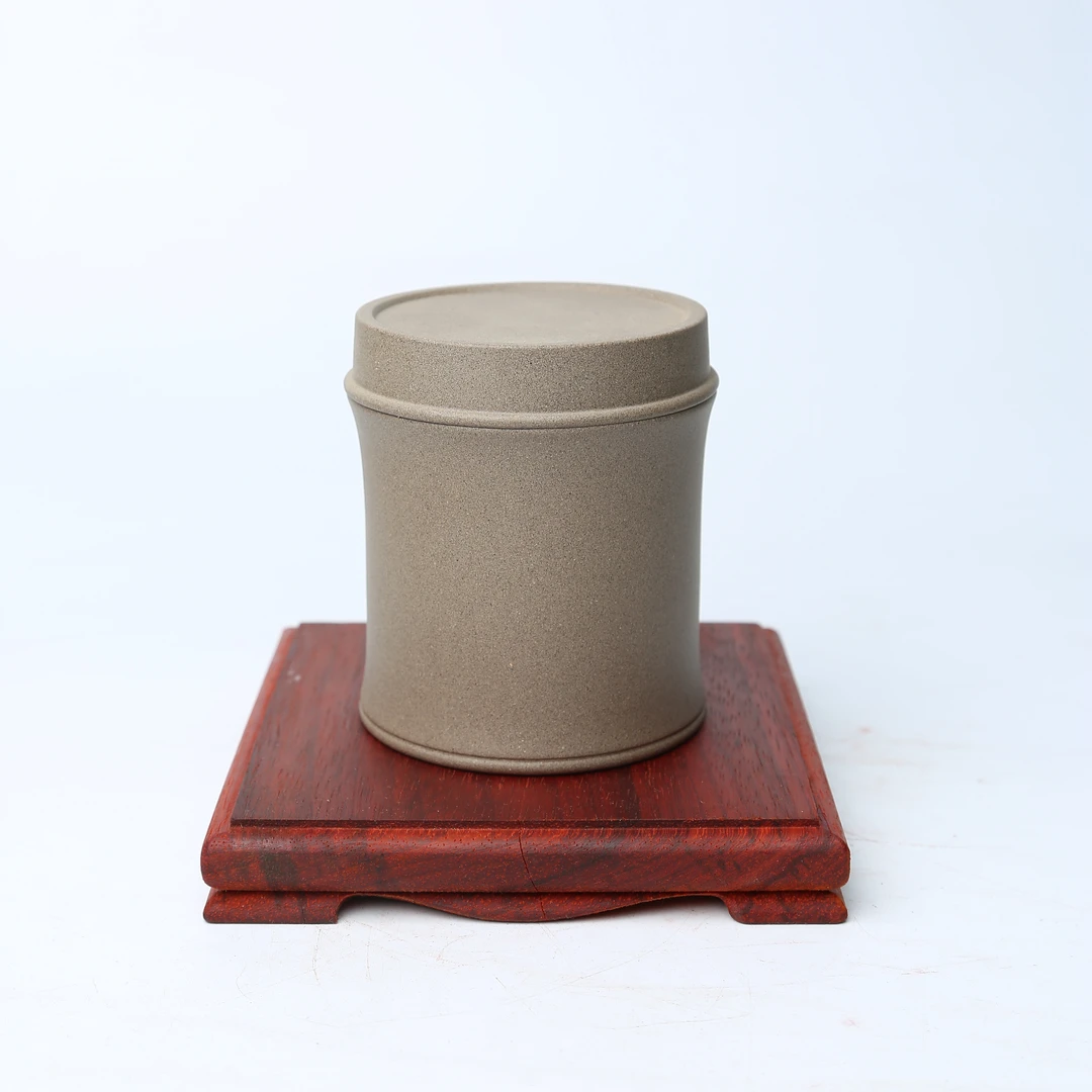 009 玉段砂小型茶罐【精品紫砂茶叶罐】宜兴精品实用高档家用茶叶罐