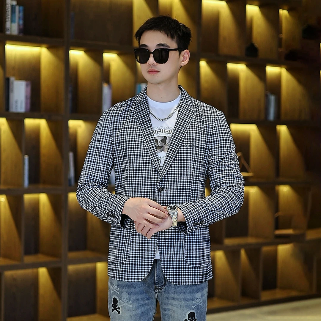 2024秋季新款男士高级感质感时尚百搭潮流轻奢夹克外套