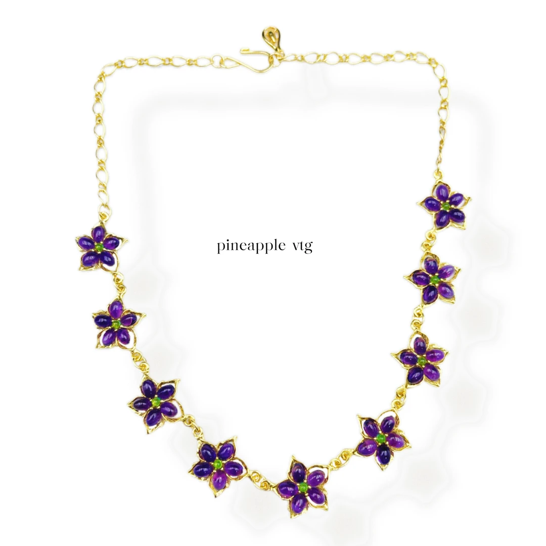 合金项链 菠萝中古Swoboda项链LK3875