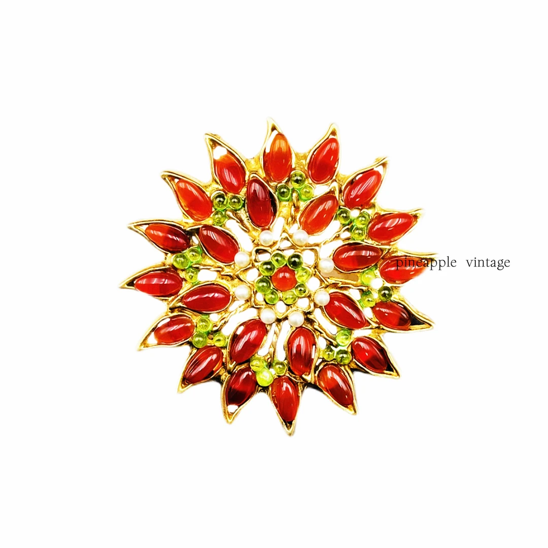 合金胸针 菠萝中古swoboda胸针LK2181