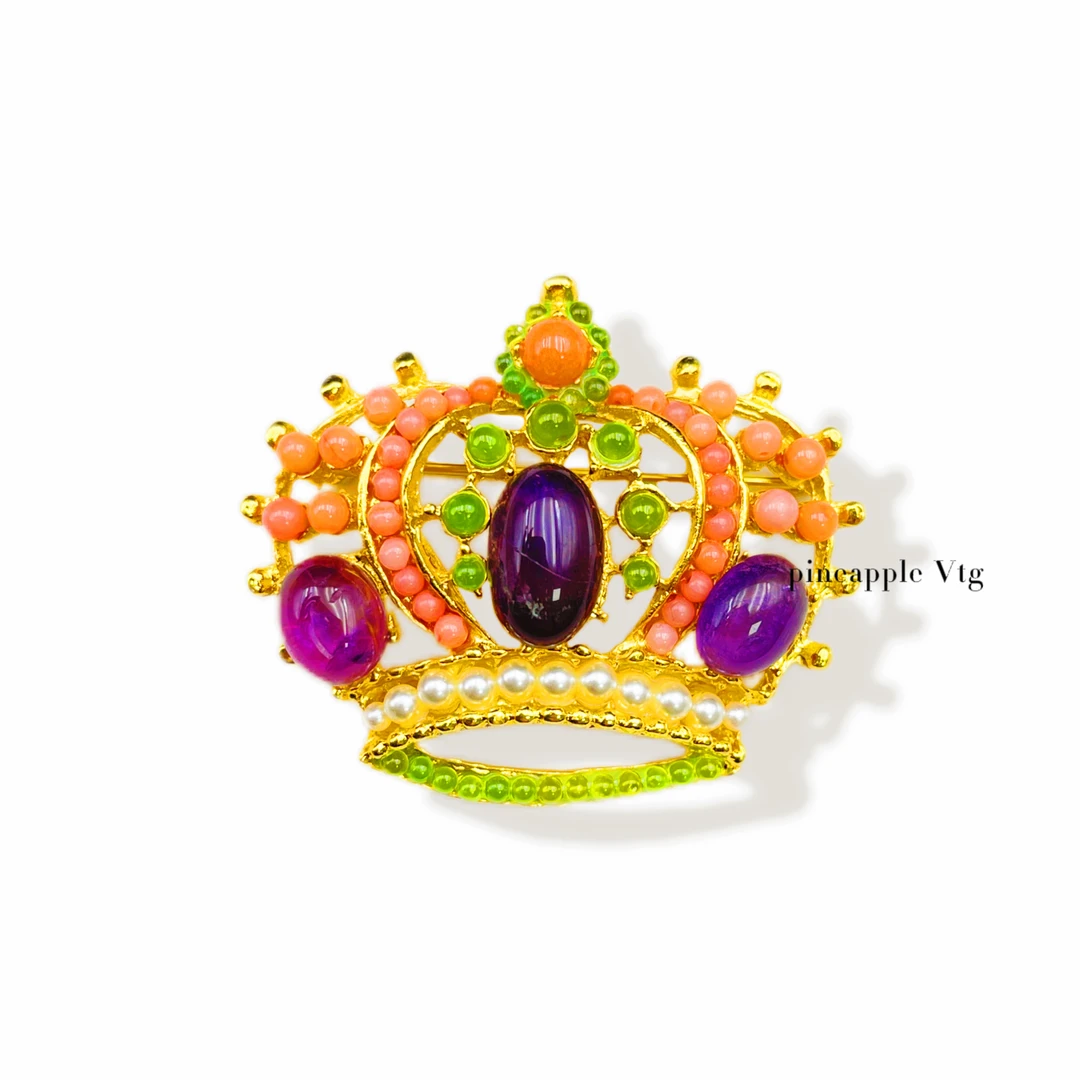 合金胸针 菠萝中古Swoboda胸针LK2098