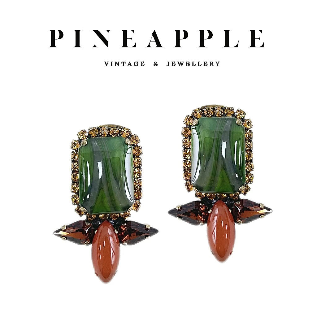 合金耳饰 菠萝中古Dmt Dimitriadis耳环LK7444