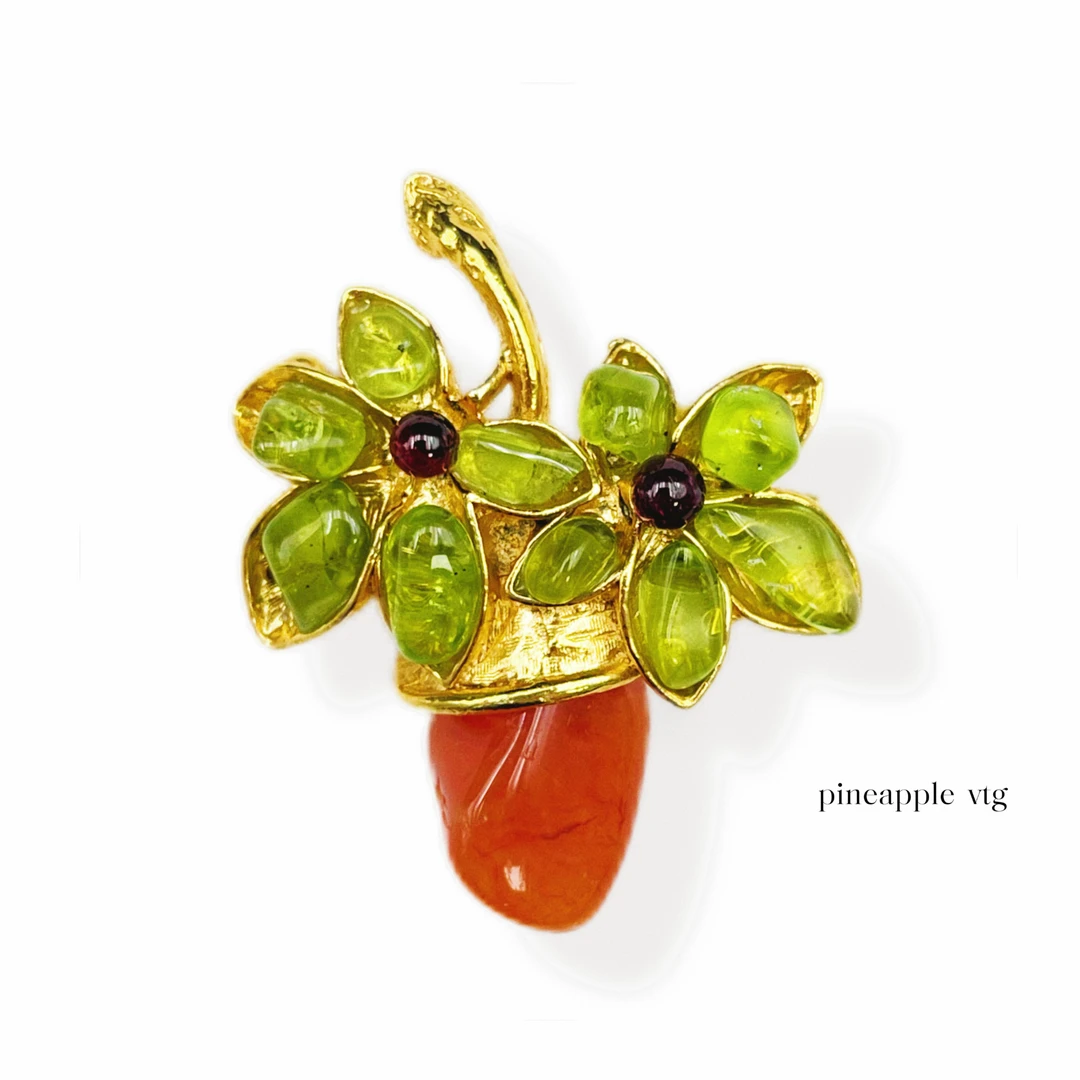 合金胸针 菠萝中古Swoboda胸针LK3881