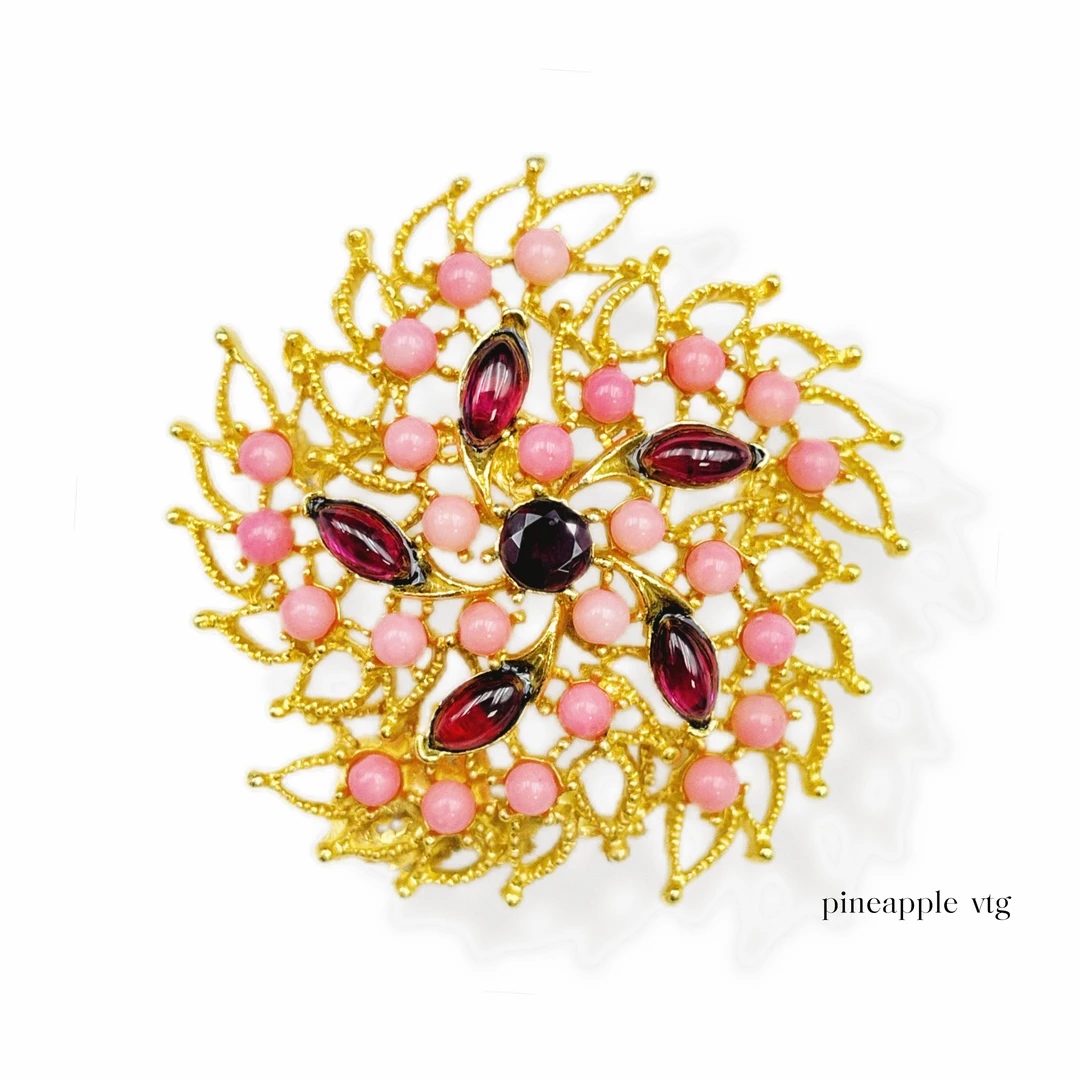 合金胸针 菠萝中古Swoboda胸针LK3885