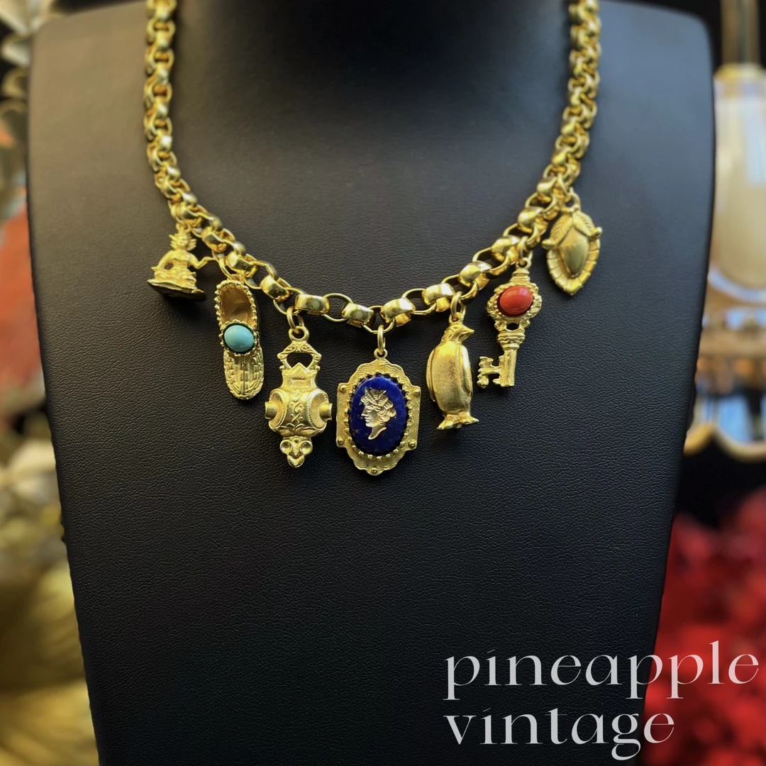 合金项链 菠萝中古Ben-Amun拜雅曼项链LK0070