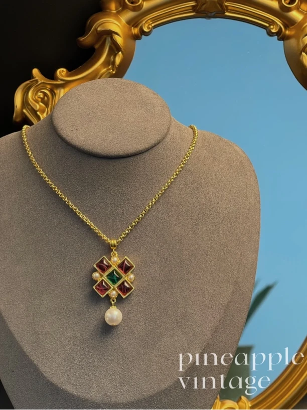 合金项链 菠萝中古Ben-Amun拜雅曼项链LK0042