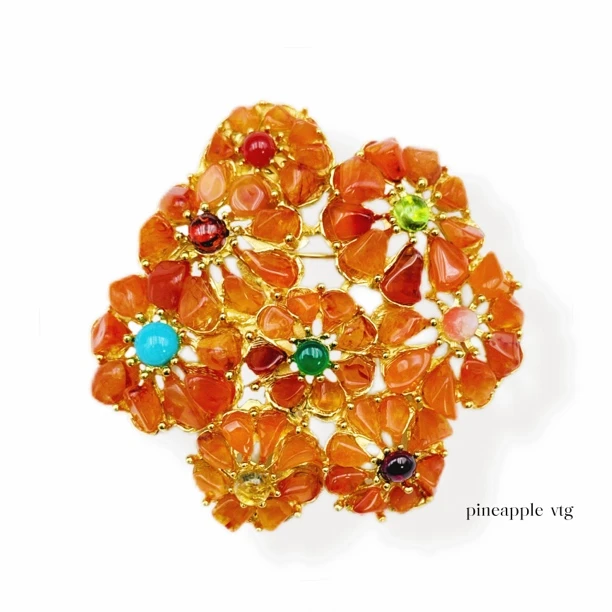 合金胸针 菠萝中古Swoboda胸针LK3891