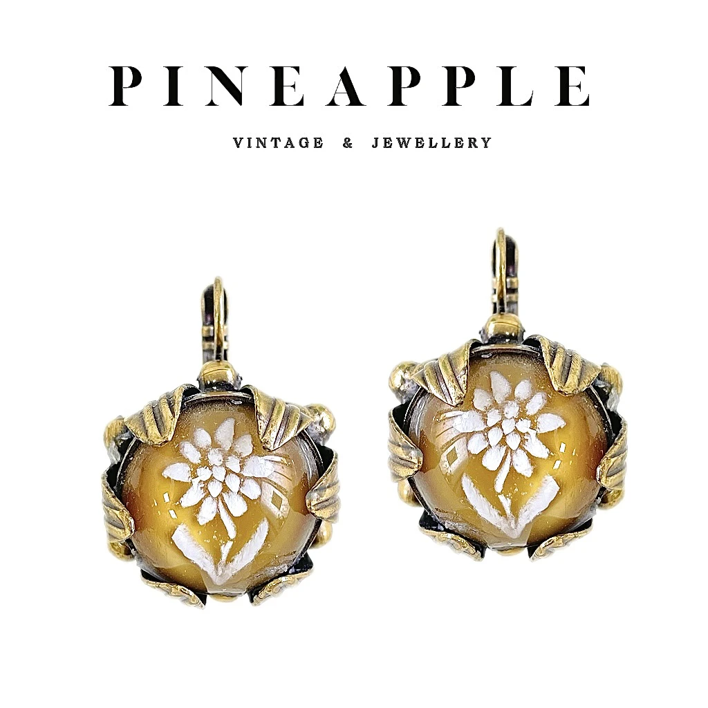 合金耳饰 菠萝中古Dmt Dimitriadis耳环LK7415