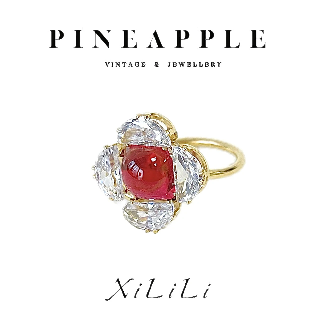 合金戒指 菠萝中古栖璃XiLiLi戒指LK7051