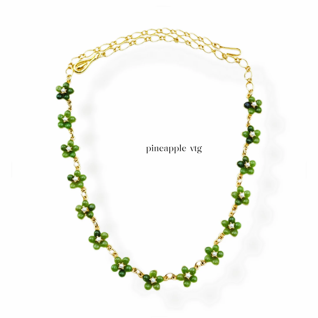 合金项链 菠萝中古Swoboda项链LK2295