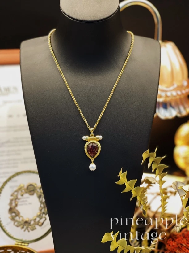 合金项链 菠萝中古Ben-Amun拜雅曼项链LK0064