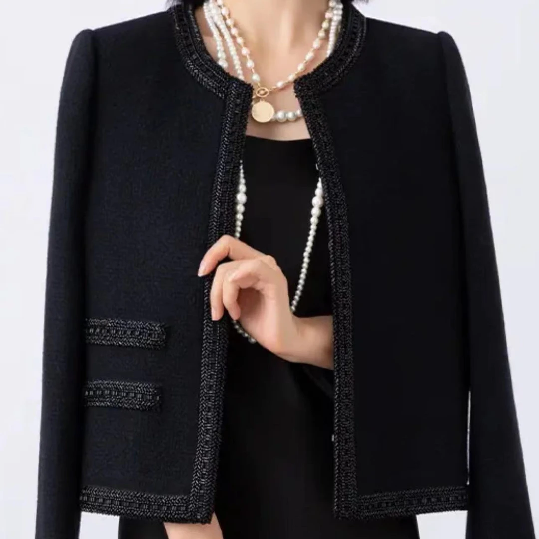 彬彬严选轻奢款羊小香风重工女装气质款外套秋冬女士时尚外套868