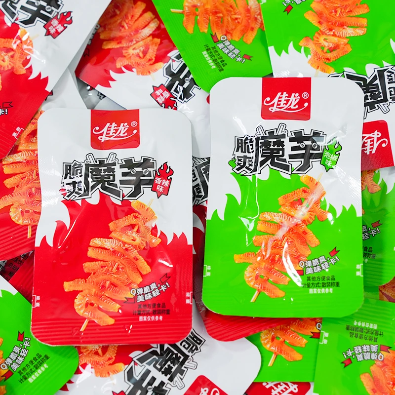 佳龙脆爽魔芋爽素毛肚香辣泡椒味好吃爽口麻辣小零食追剧网红小吃