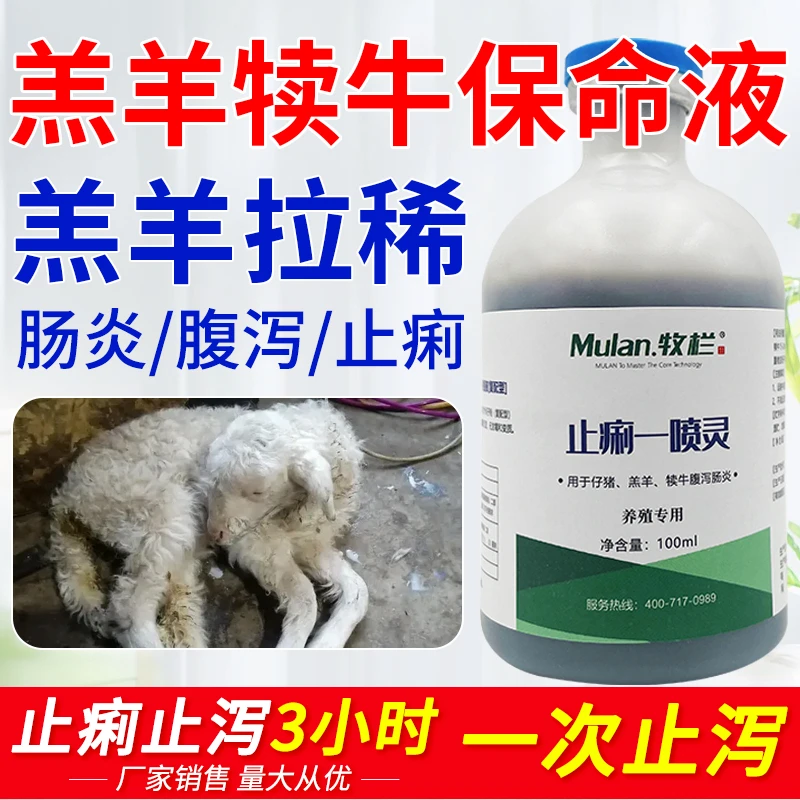 牛羊止痢喷剂 牛羊缓解拉稀肠炎腹泻喷剂