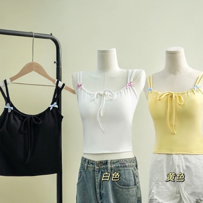 2号HH 吊带背心百搭时尚显瘦修身外穿打底性感设计感韩版小众