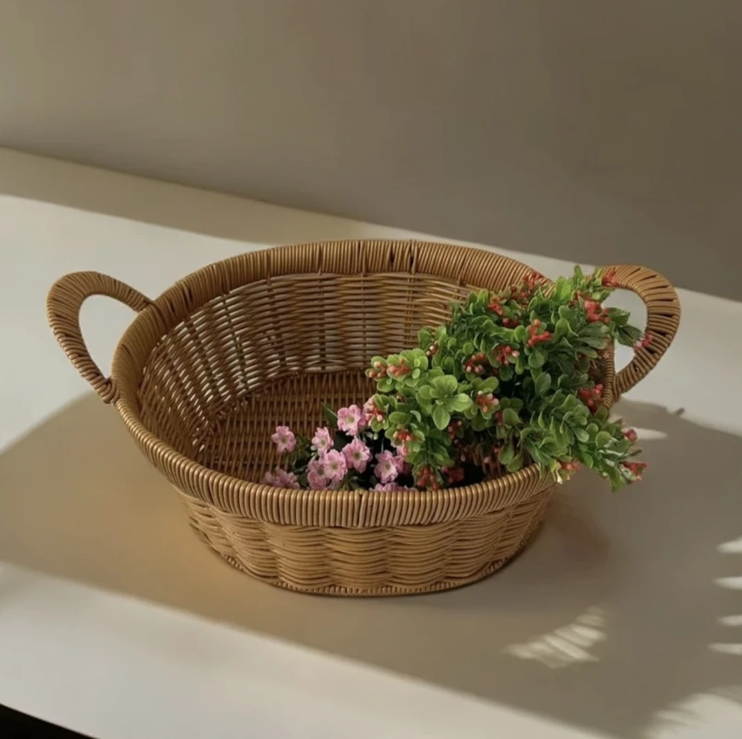 双耳收纳篮子收纳客厅家用