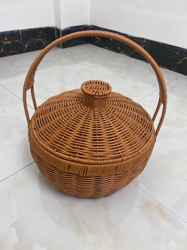 带盖送餐篮月子篮购物买菜篮