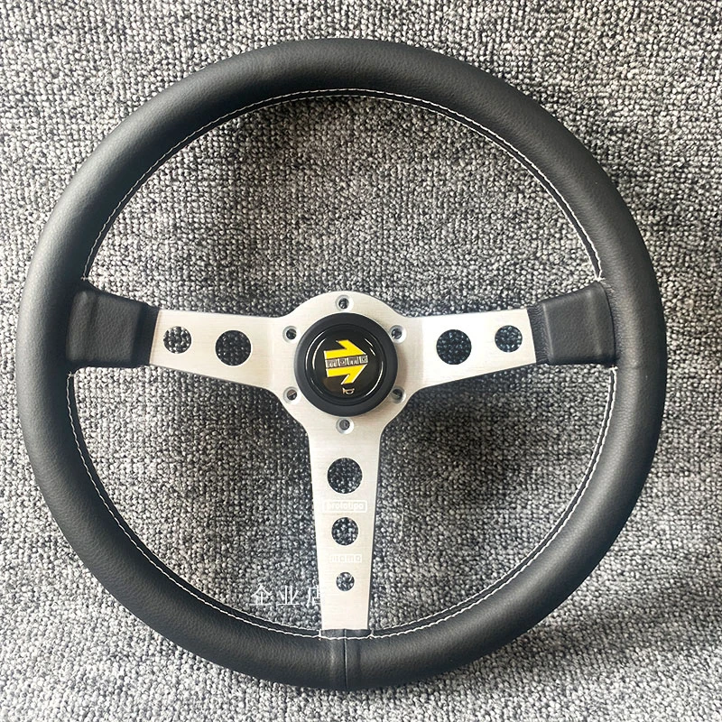 汽车改装momo方向盘14寸快拆方向盘真皮p1马自达323 标志206