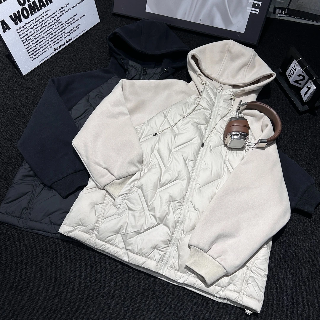 【H93潮牌羽绒外套】儿童2024冬款休闲炸街加绒校服神器外套潮29336