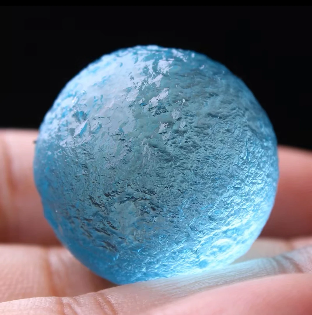 蓝陨单珠吊坠 项链 e510