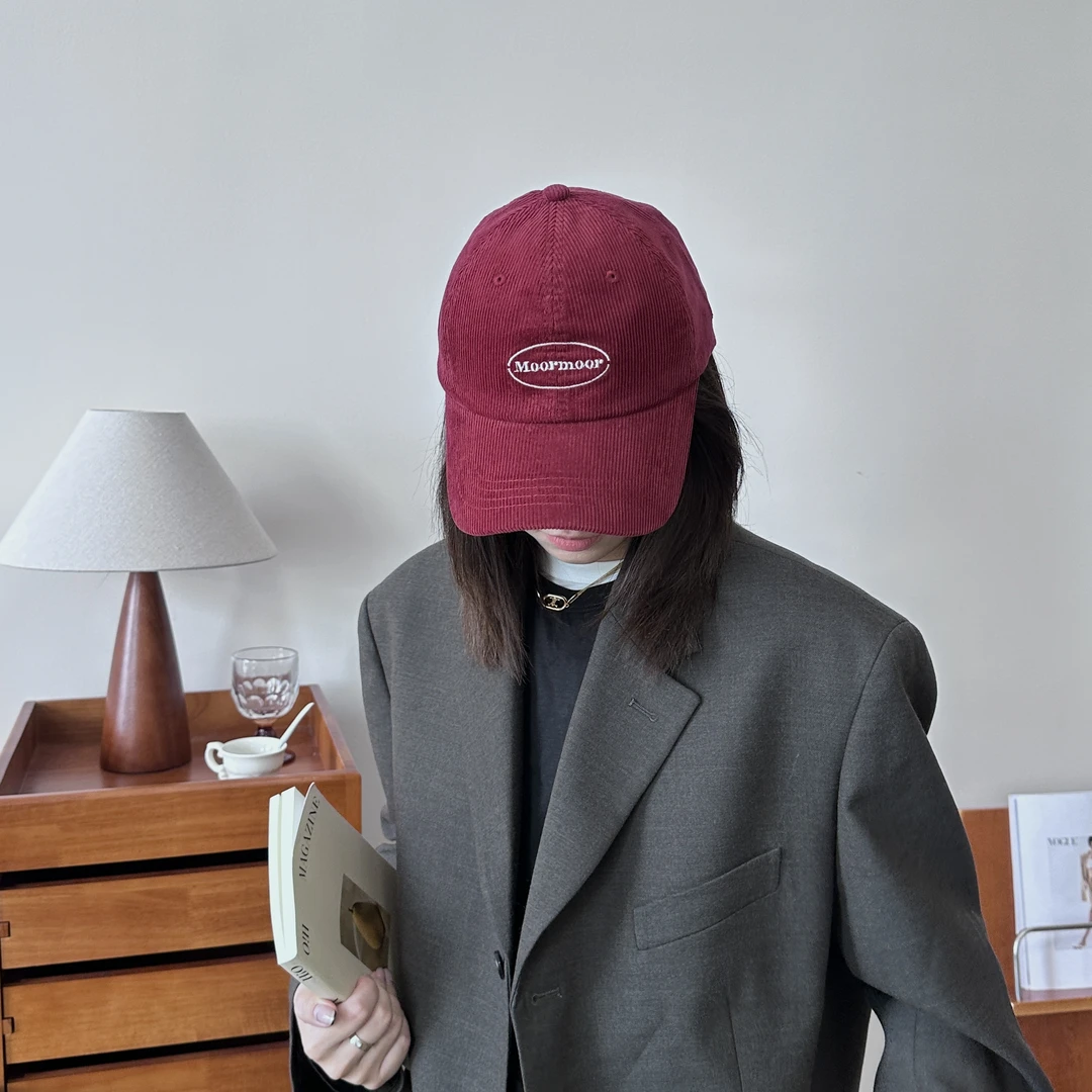 YOYO DESTINY秋冬磨毛加深加大棒球帽Moon显脸小鸭舌帽大版型百搭