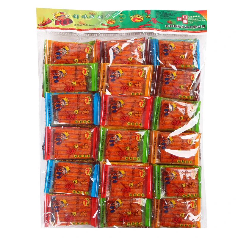 嘴巴香辣条小辣片袋装甜辣面筋湖南特产8090后怀