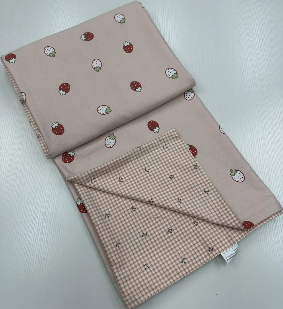 《单人被罩》草莓多多-粉 尺寸160*210 亲肤 柔软 秋冬款 被套