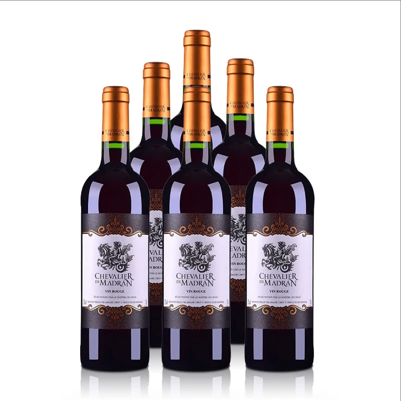 法国梦特骑士半干红葡萄酒750ml*6