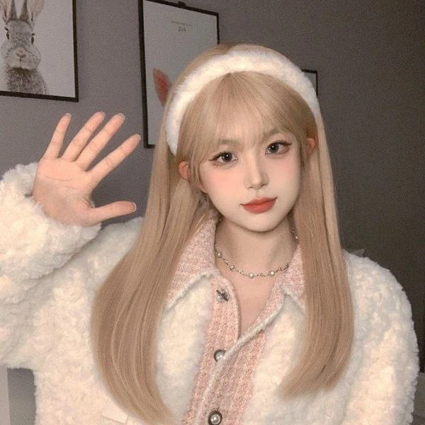 新款仿兔毛发箍温柔的软糯感甜美百搭秋冬发箍网红少女糖果色韩版