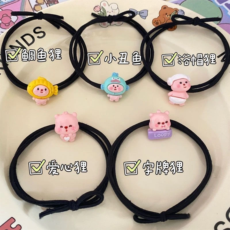 卡通Loopy发绳简约ins少女头绳情侣闺蜜手链小皮筋送男友森系发圈