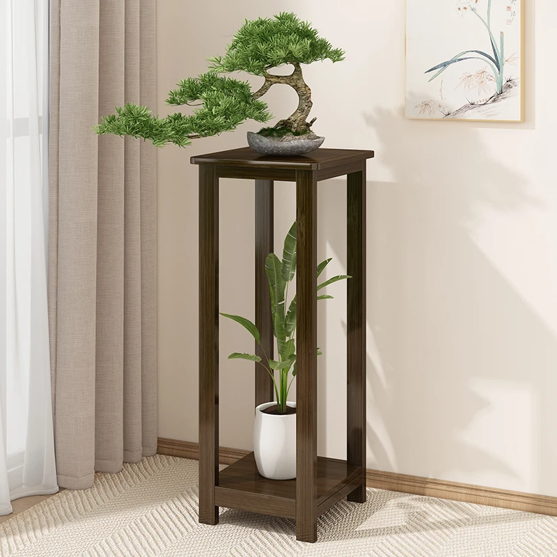 【小扬哥推荐】花架置物架阳台楠竹多层落地式家用客厅中式花台多