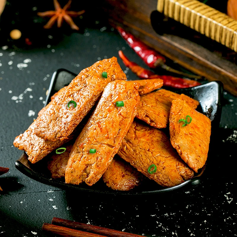 创奇手撕素肉素牛排麻辣豆干零食湖南特产辣条