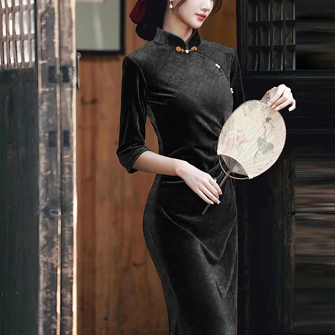 6号合集 宽幅龟裂纹 不支持七天无理由退换 旗袍面料定制